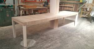 Tavolo zebrano su misura allungabile in legno 